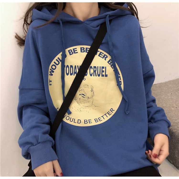 Áo hoodie có mũ phong cách nhẹ nhàng [Có thể làm áo chống nắng] | BigBuy360 - bigbuy360.vn