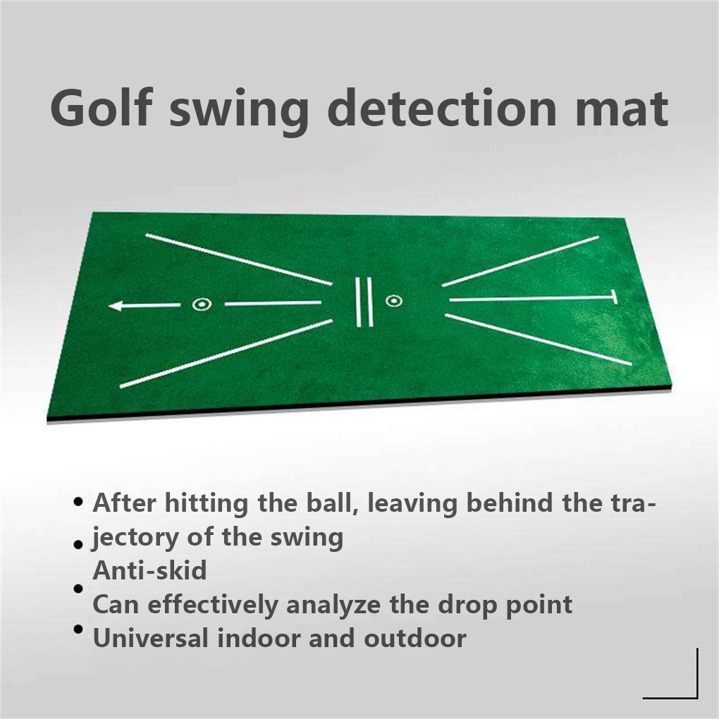 [GLOBAL] Golf Training Mat Portable Swing Detection Batting Trace Driving Range Practice Marks Pad Accessories Home