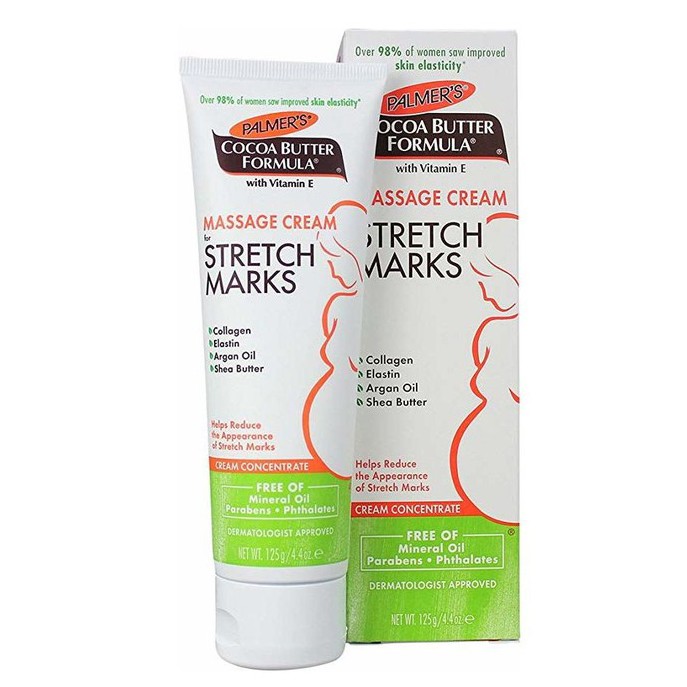 Kem chống rạn da cho mẹ bầu Palmer's Cocoa Butter Formula Massage Cream for Stretch Marks - 4.4oz (125g)