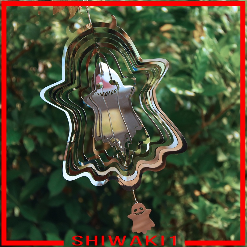 Ghost Wind Spinner Metal Wind Chime Garden Outdoor Bedroom Yard Ornament