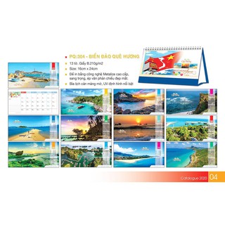 Lich để bàn 2020