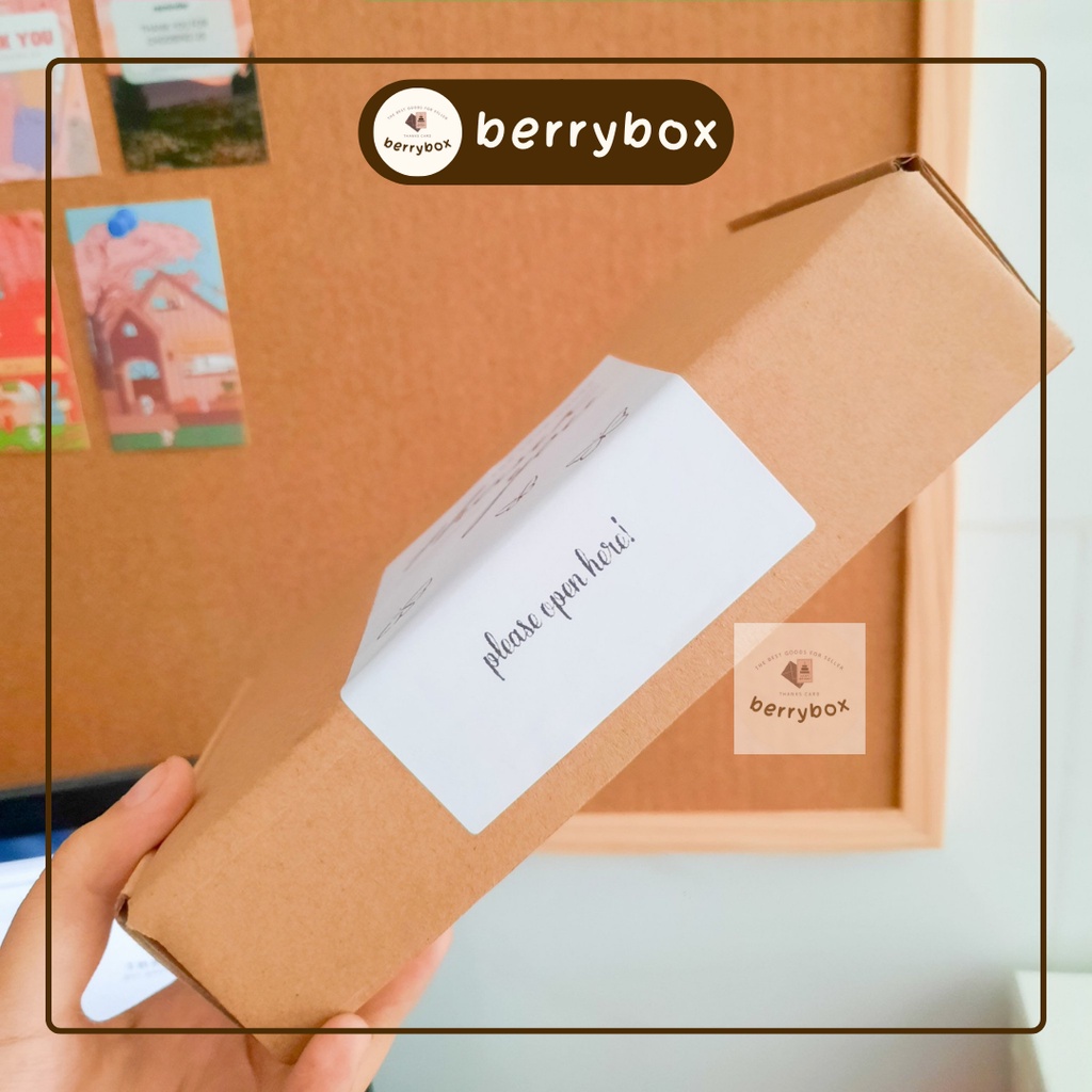 Berry | Set 50 tem nhãn dán BF, sticker niêm phong có keo dán túi giấy, thùng carton, gói hàng