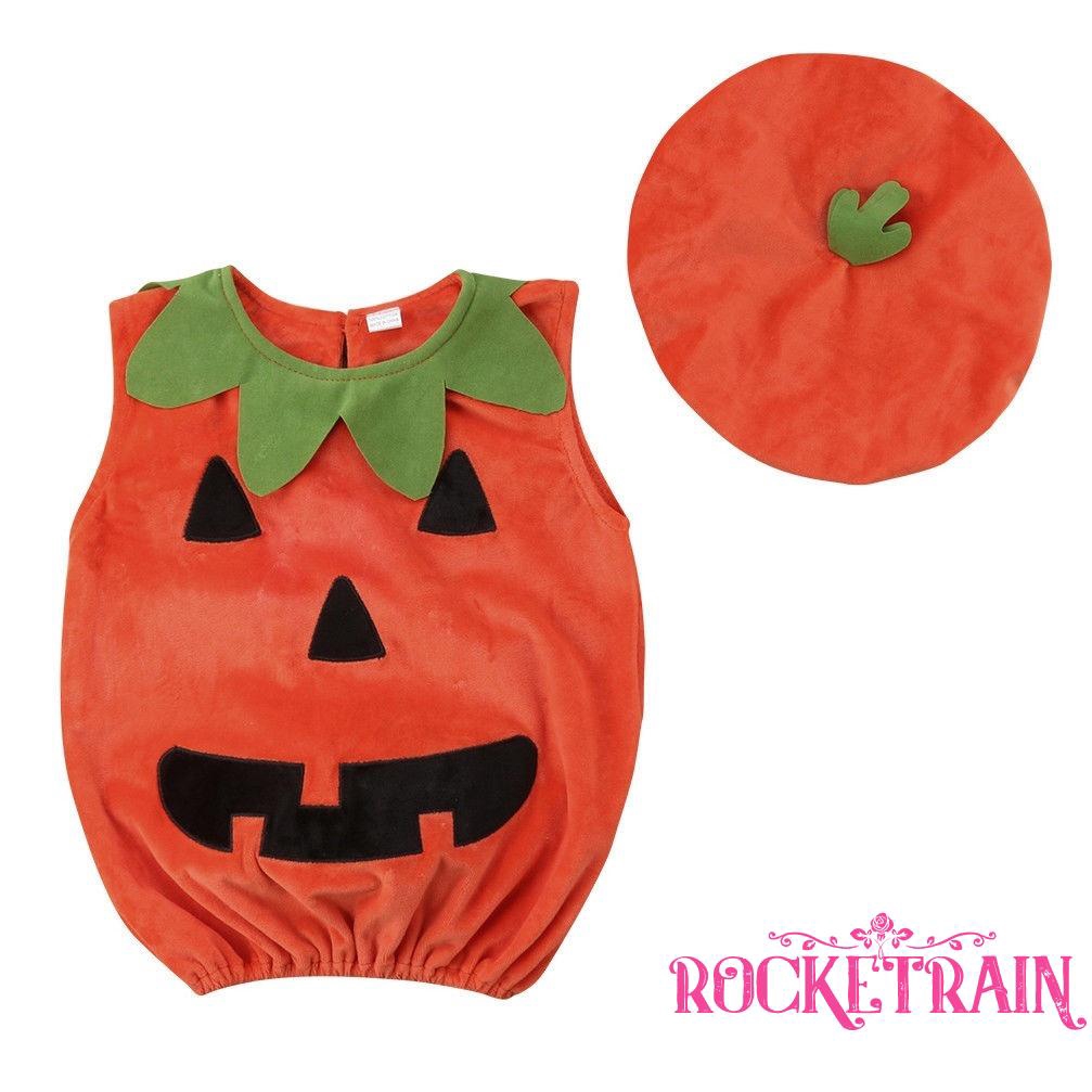 Bộ đồ hóa trang Halloween hình quả bí ngô cho bé