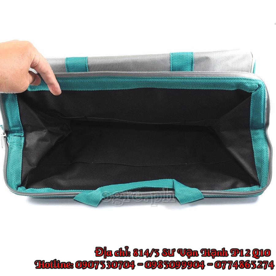 Giỏ đựng công cụ 16 Inch Total THT26161 - túi dụng cụ cầm tay, vải dù chống nhăn, dễ vệ sinh, hạn chế bụi bẩn