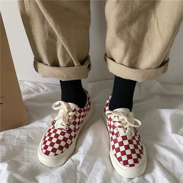 Hàng order ảnh thật cuối giày vans  ulzzang kẻ caro