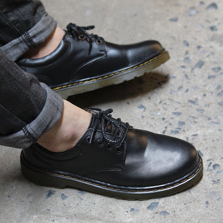 Giày Tây Nam Công Sở Cao Cấp Da Bò Giày Nam Cột Dây Thời Trang Màu Đen Lịch Lãm | BigBuy360 - bigbuy360.vn
