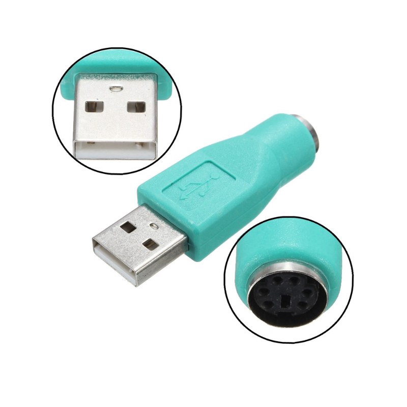 Đầu Chuyển Đổi Pc Ps2 Female Sang Usb Male