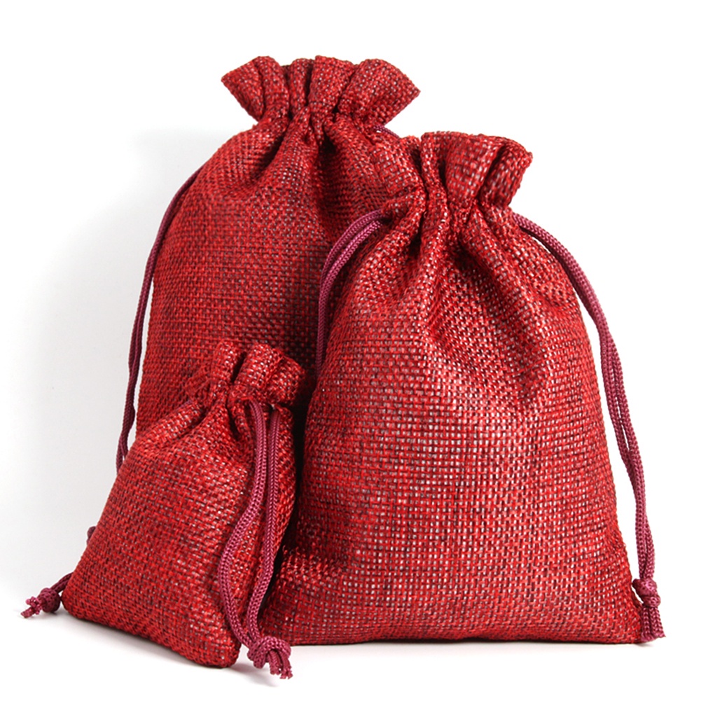 Túi dây rút làm bằng vải cotton màu sắc ngọt ngào