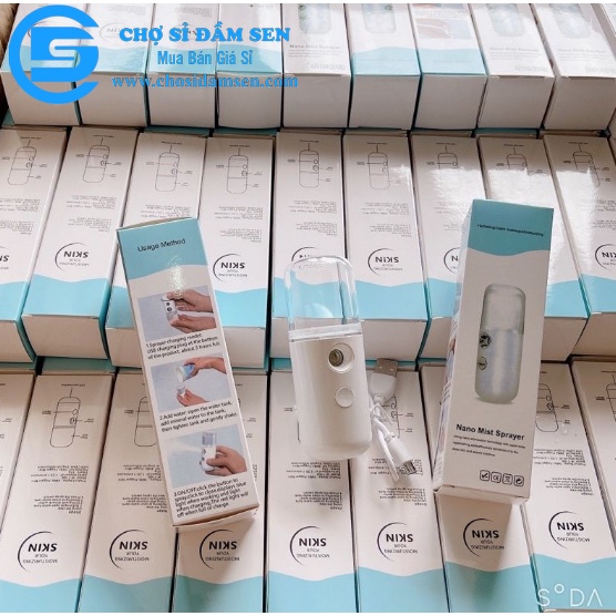 Máy Phun Sương Mặt NaNo Mini Cầm Tay Hỗ Trợ Dưỡng Da Cấp Nước, Máy Xông Hơi Tinh Dầu Tiện Dụng- G354-MPSnano