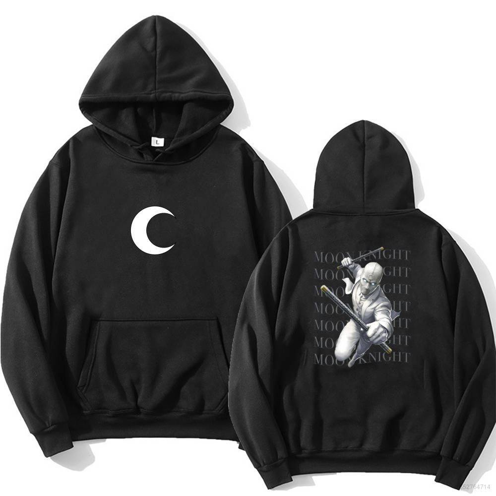 Áo Hoodie Chui Đầu In Hình Marc Spector Hoạt Hình Marvel Moon knight Thời Trang Đường Phố Cho Nam Và Nữ