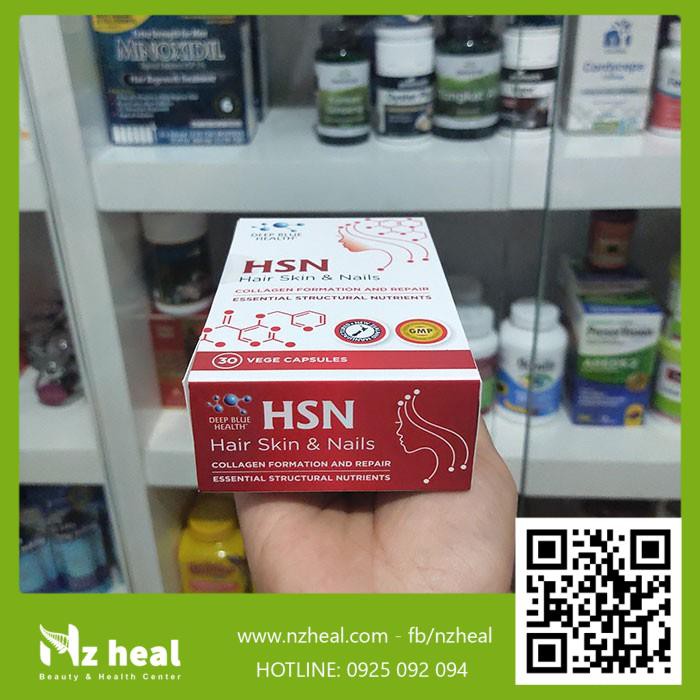 Viên uống HSN Deep Blue Health dưỡng ẩm sáng da dưỡng tóc móng | Thế Giới Skin Care