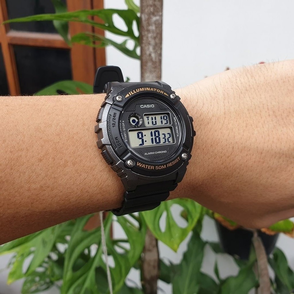 Đồng hồ Casio Nam W-216 bảo hành chính hãng 1 năm - Pin trọn đời