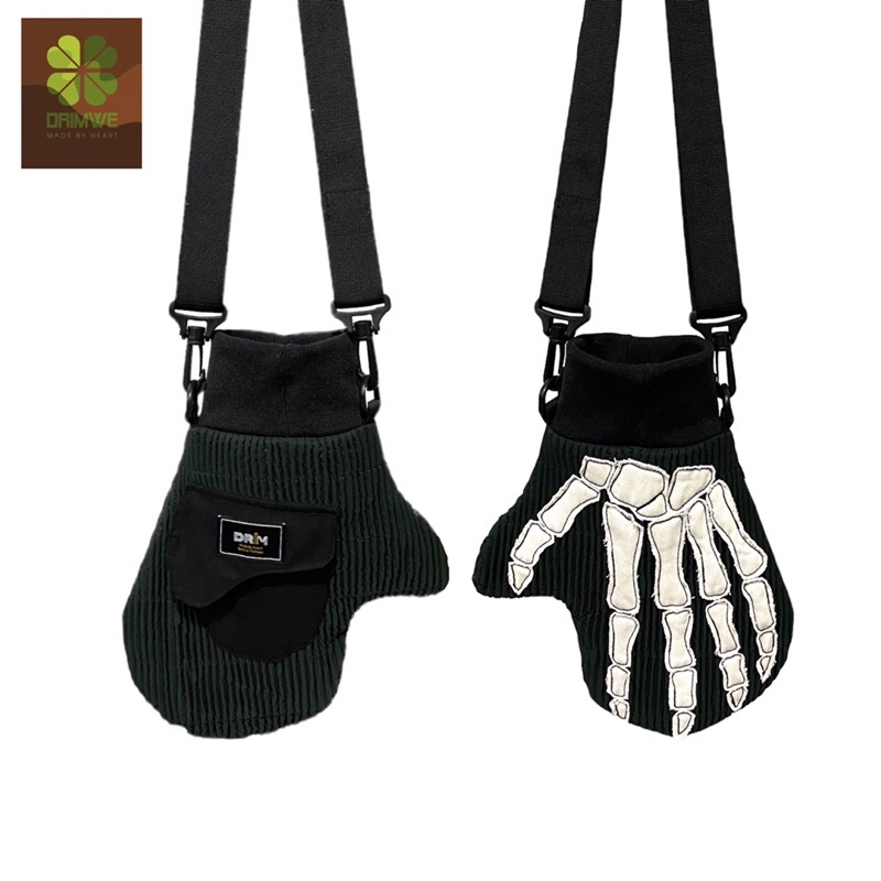 Túi đeo chéo unisex nam nữ DRIMWE Găng Tay bag ,túi local brand đeo chéo cá tính thời trang