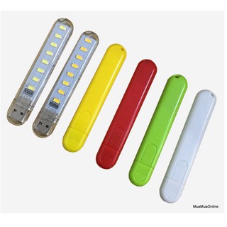 Đèn Led Usb 8 Đèn Siêu Sáng Nhiều Màu