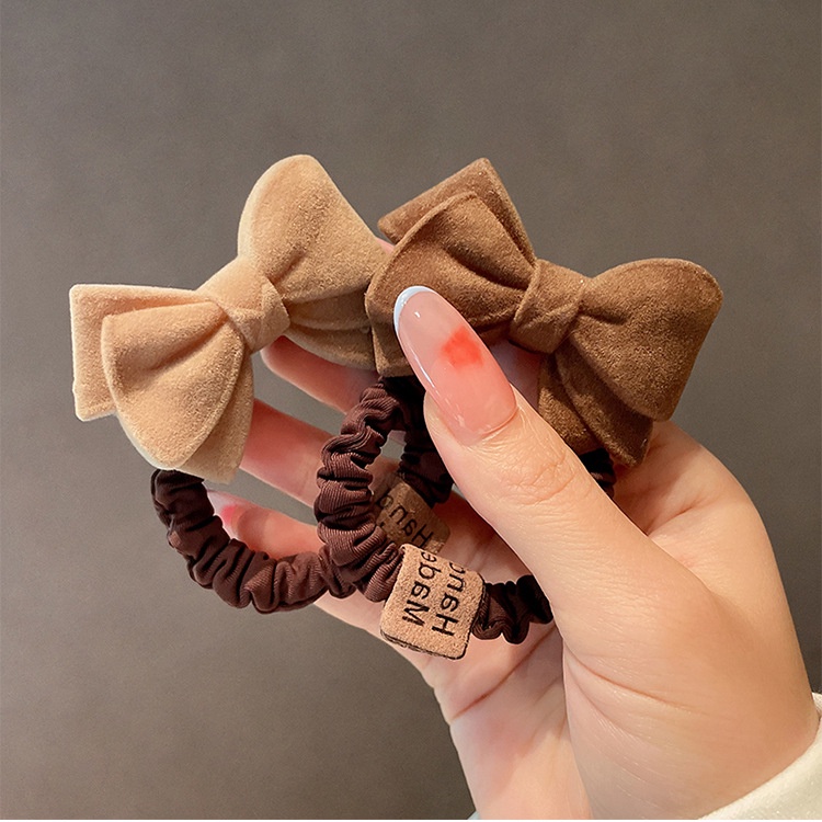 Dây buộc tóc nơ co giãn phong cách Hàn Quốc cho nữ