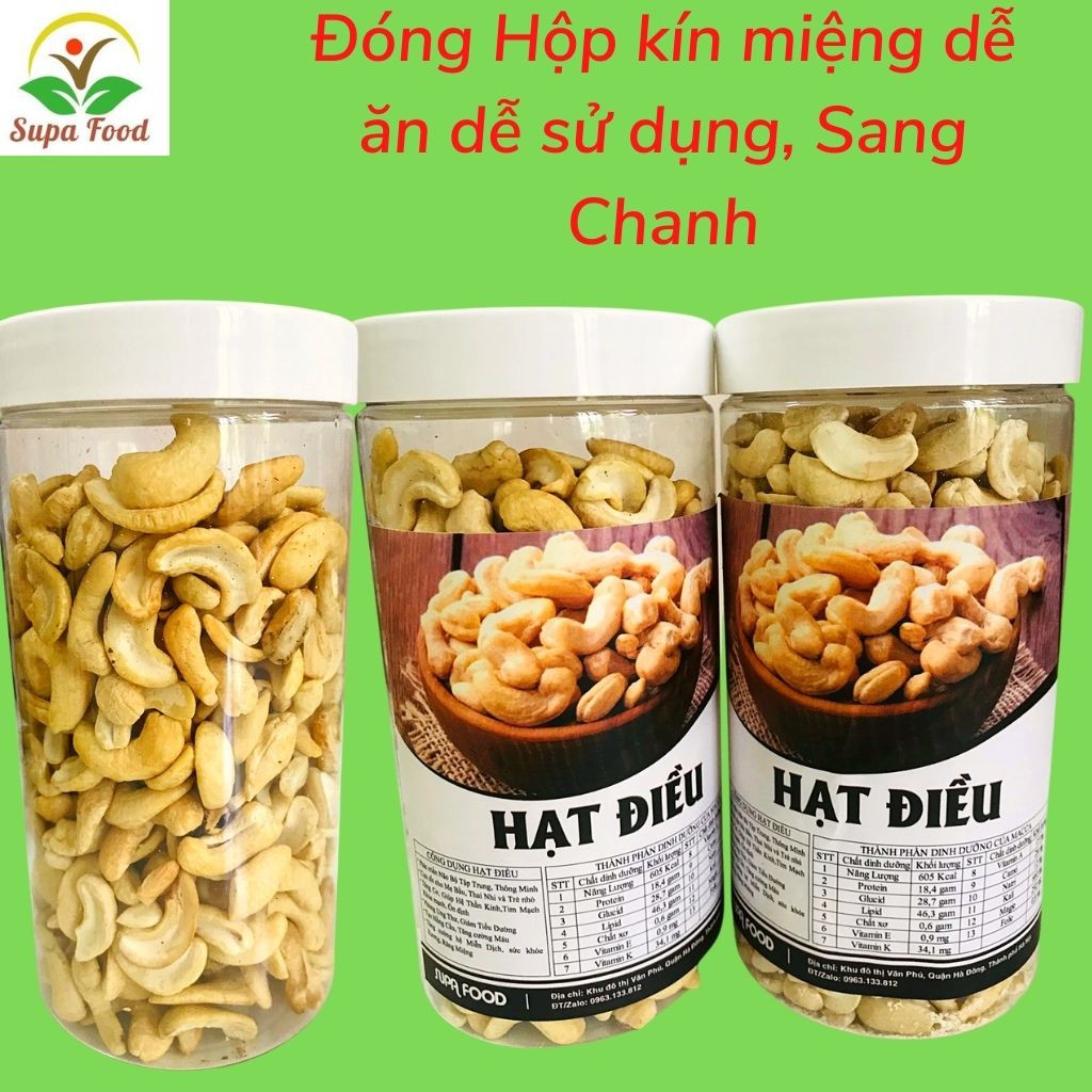 Hạt Điều Nguyên Vị Không Rang Muối, hạt điều vỡ đôi sạch vỏ ngon giòn thơm - Alokids TB