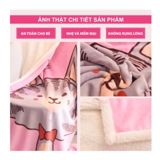 Chăn lông cừu dày và mềm 100*140cm cho bé