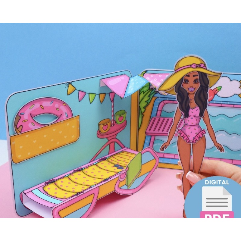 BỂ BƠI MỚI CỦA BÚP BÊ GIẤY