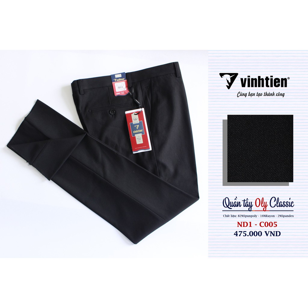 Quần Tây Nam Cao Cấp 0ly Classic Vĩnh Tiến 475