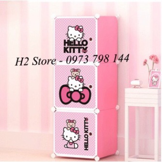 [RẺ NHẤT SHOPEE] TỦ NHỰA LẮP GHÉP 3 Ô VÁCH HỒNG ĐỂ ĐỒ ĐA NĂNG THÔNG MINH CHO TRẺ EM sâu 37cm