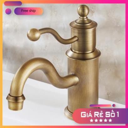 Vòi lavabo rửa mặt nóng lạnh gắn chậu bằng đồng cao 20cm,30cm Kanly GCV08-GCA16 tặng 2 dây cấp nước