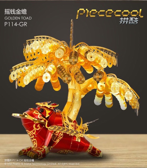 📌 Mô hình lắp ghép kim loại 3d TẾT Cóc Thiềm Thừ