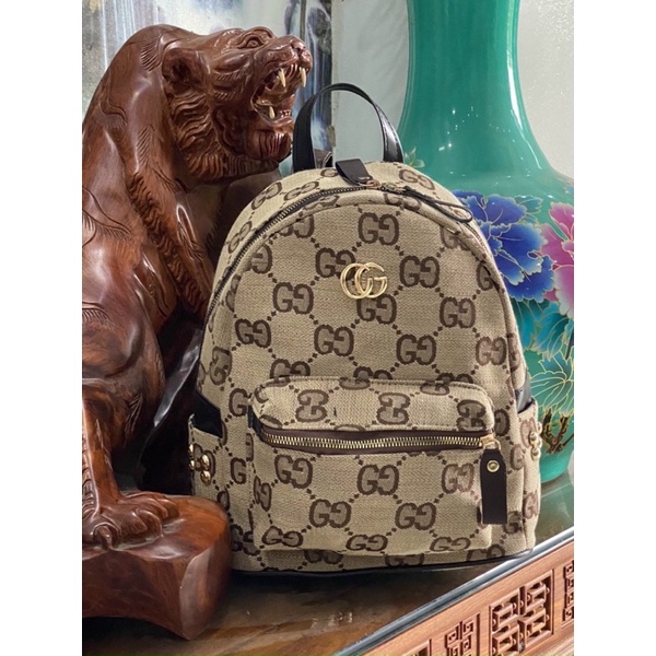 balo vải thời trang i in hoạ tiết chữ to size 26x32