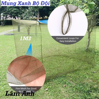 Mùng Ngủ Màu Lính Xanh Lá 1M2 , Mùng ngủ bộ đội