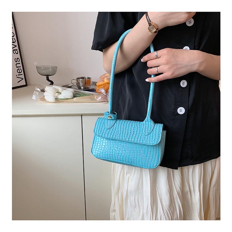 Túi Xách JASMIN NOIR nữ họa tiết da cá sấu thời trang