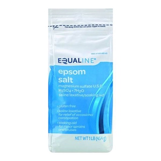 Muối Tắm hiệu Equaline epsom salt nguyên chất bổ sung magie Equaline 454g