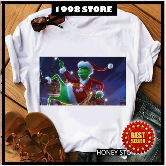 Áo in hình Grinch kẻ cắp đêm giáng sinh, mẫu áo giáng sinh hot nhất hiện nay
