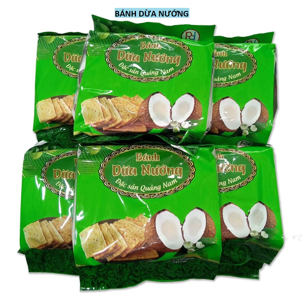 12GÓI /BỊCH BÁNH DỪA NƯỚNG THƠM - GIÒN - BÉO