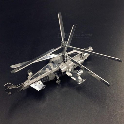 Mô hình 3D kim loại lắp ráp máy bay trực thăng tấn công Kamov Ka-50