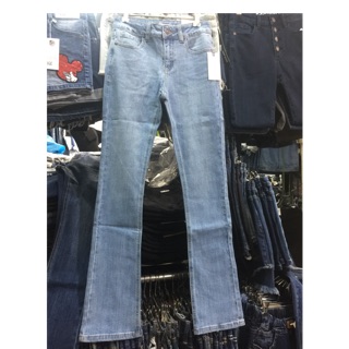 Quần jeans ống loe xuất khẩu co giãn