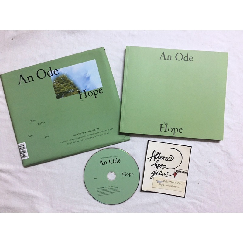 Seventeen album An Ode đã khui seal, không bao gồm photocard