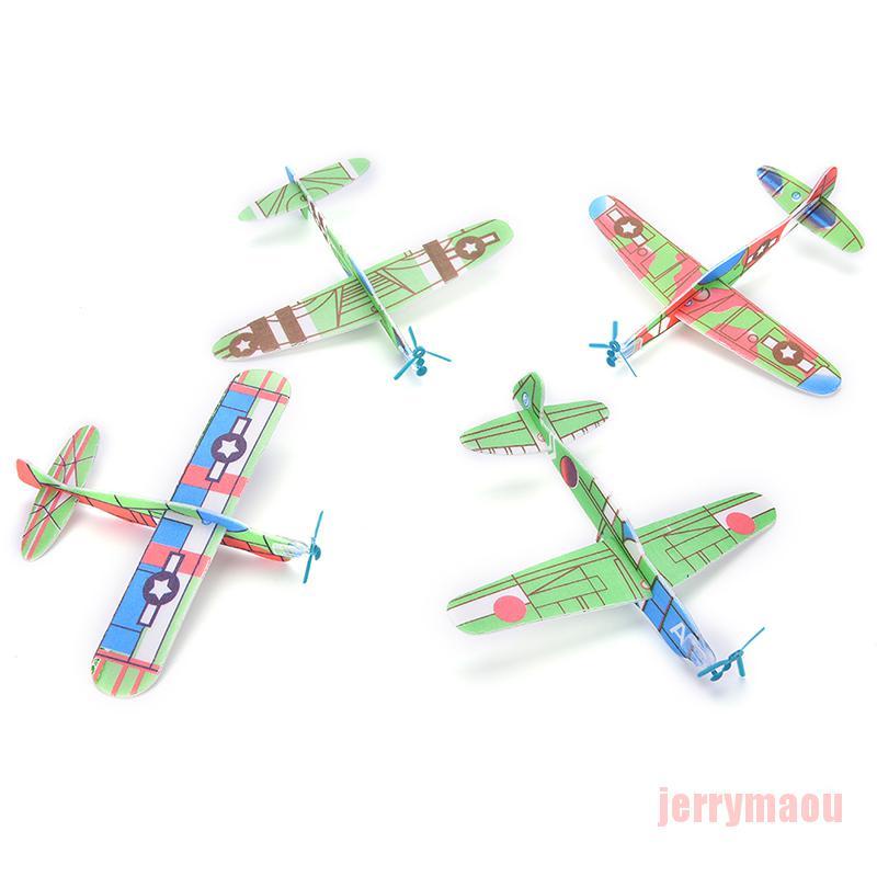 Set 12 máy bay đồ chơi bằng xốp DIY dành cho trẻ em