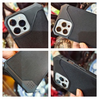 Ốp lưng dẻo TPU lưng da, kevlar  chống shock bảo vệ case UAG Metropolis LT IP 13 Pro max / 12 Pro / 12 / 12 Mini