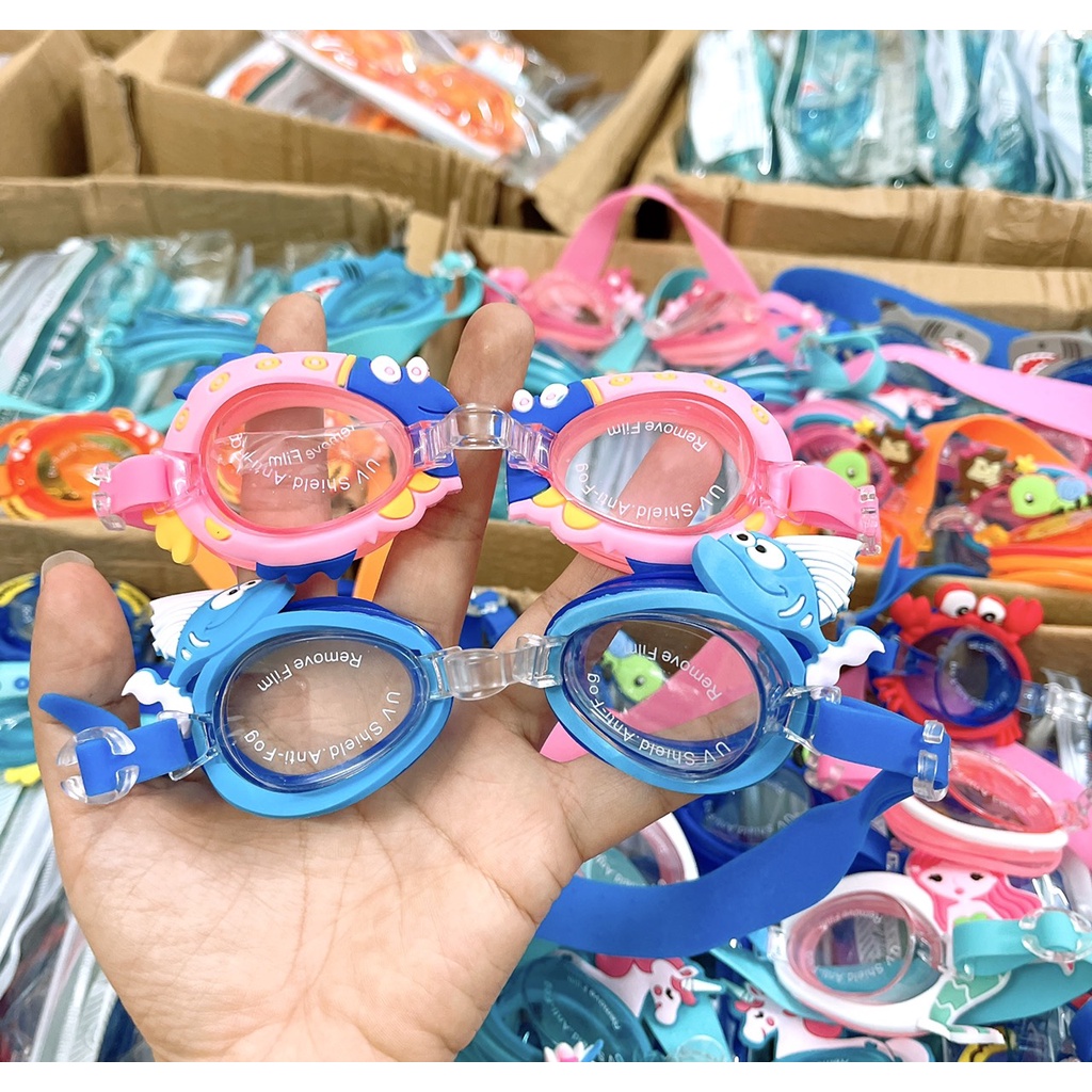 Kính Bơi Trẻ Em Cao Cấp Antifog, Kính Siêu Dễ Thương Babibu - KBTEA