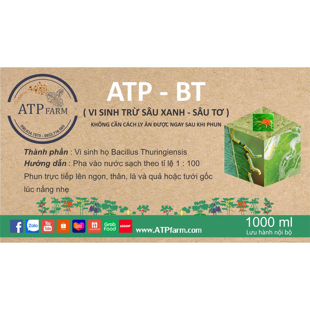 ATP Farm: ATP - BT Vi sinh trừ sâu xanh