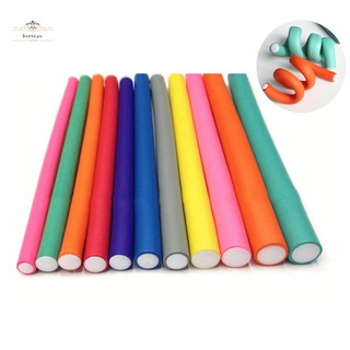 Set 10 lô uốn tóc bằng bọt biển mềm mại diy tiện dụng