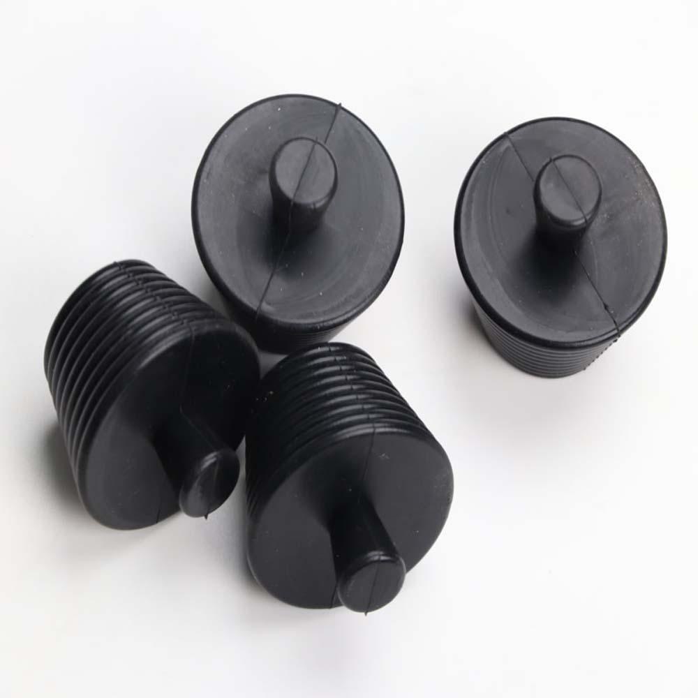Bộ 2 / 4 / 6 Nắp Đậy Cống Thoát Nước Bồn Rửa Chén Bằng Silicone Màu Đen