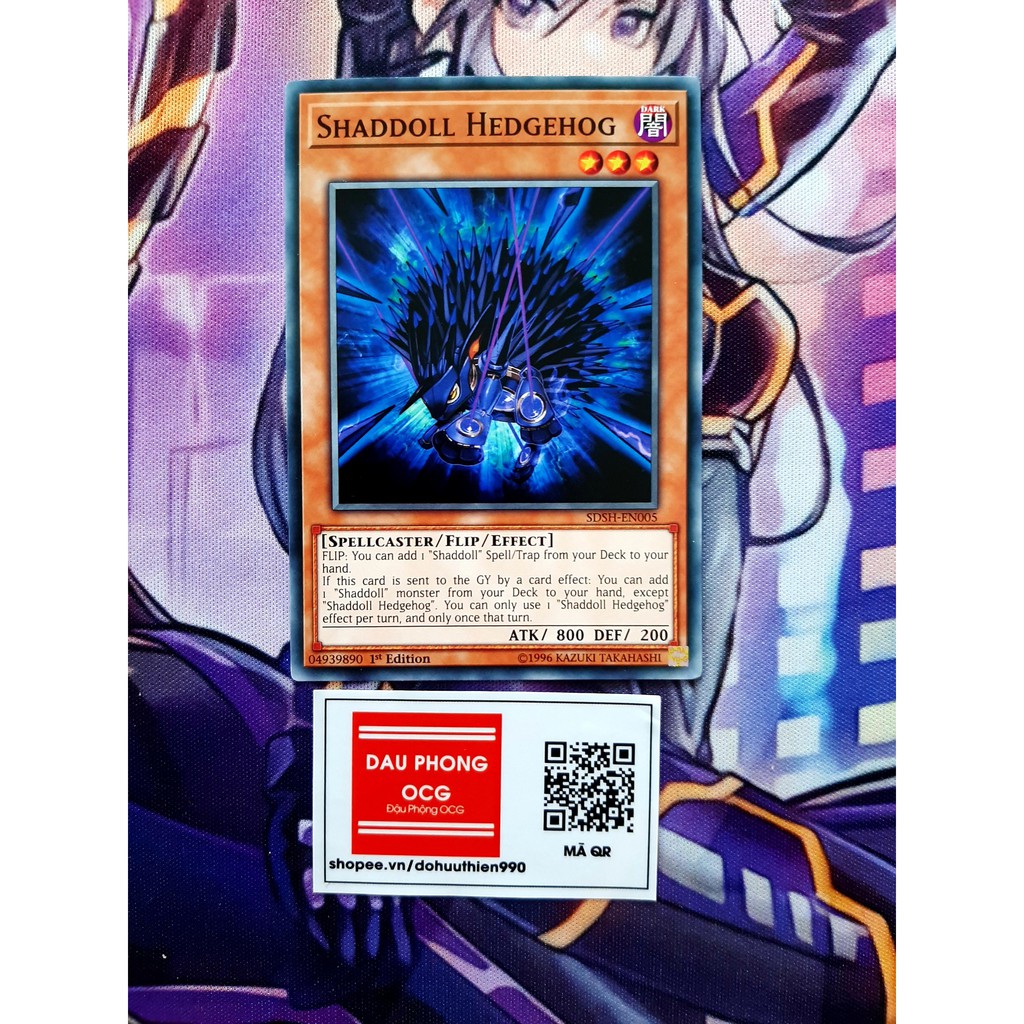 THẺ BÀI YUGIOH TCG Shaddoll Hedgehog - SDSH-EN005 - Common 1st Edition