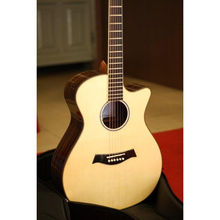 Đàn Guitar Acoustic Có Ty Chống Cong Cần HM2020 [Hỗ trợ học nhạc qua video]