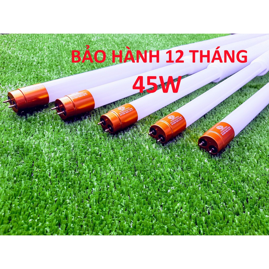 Bộ 3 - 5 bóng đèn led tuýp 1m2 (1,2m) 45W công suất cao siêu sáng, phủ sáng cực rộng và đều