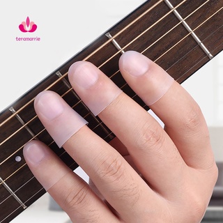 Set 4 miếng bọc làm từ silicon siêu mỏng bảo vệ đầu ngón tay khi chơi guitar hiệu quả