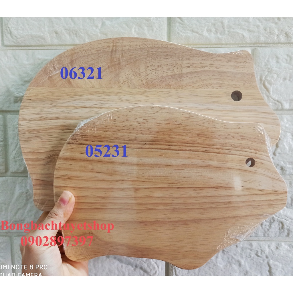 Thớt Gỗ Đức Thành hình heo 06321 SIZE TRUNG  28,5 x 19,5 x1,5cm - Thớt hình heo SIZE TRUNG 06321 Gỗ Đức Thành