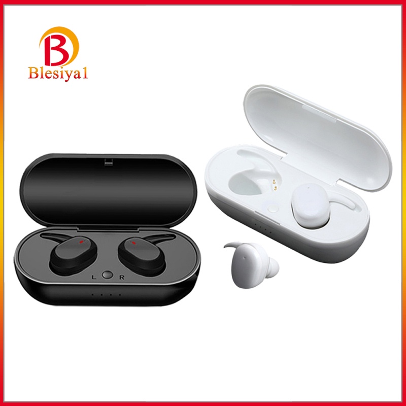 [BLESIYA1] Bluetooth 5.0 Earbuds TWS Earphones with Charging Case Touch Control Black&amp;White