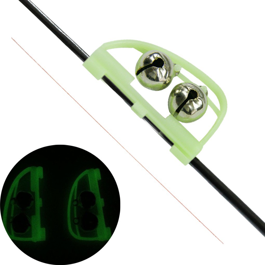 Cặp chuông hợp kim nhôm đèn báo gắn cần câu cá