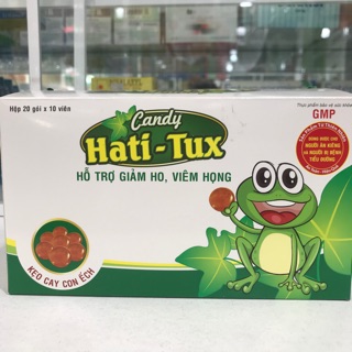 Hati-tux kẹo cay con ếch gói 10viên hộp 20gói