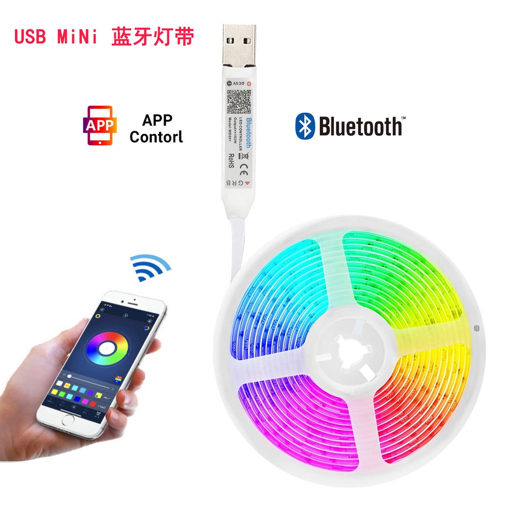 Dây đèn LEd 5050 RGB chất lượng cao kết nối bluetooth